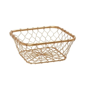 Cos paine metal Gold 21 x 21 x H 8.5 cm - TAK213