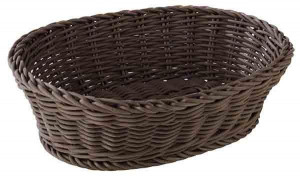 Cos paine oval Profi Line maro 25 x19 cm