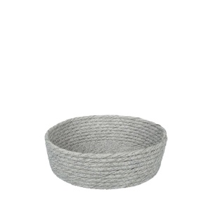 Cos paine rotund Rattan gri 18 cm - FEX101