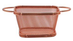 Cos servire rectangular Copper 10.5 x 9 x H 6.5 cm - 981213