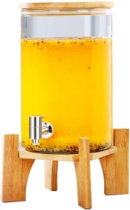 Dispenser suc cu suport lemn bamboo 5.5 litri - Img 2