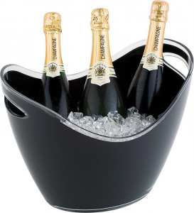 Frapiera sampanie , vin , 4 sticle APS Black 35 x 25 x (H)26 cm