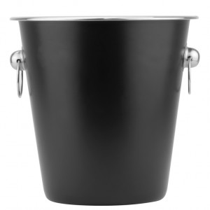 Frapiera sampanie , vin , cu 2 inele , inox , Black 22 x (H) 21 cm