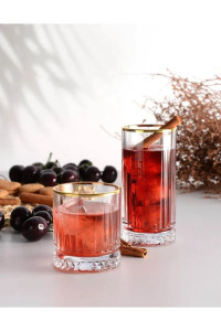 Pahare long drink Elysia Gold 445 ml - Img 3