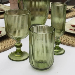 Pahare vin alb Bloom Green 250 ml - Img 2