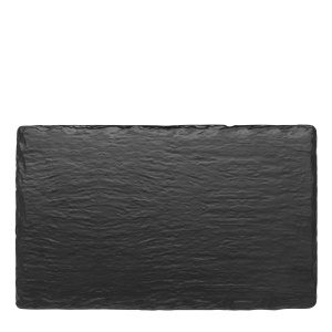 Platou melamina Black Slate Effect 26.5 x 16.2 cm - 37311
