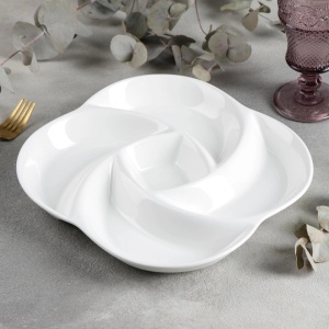 Platou rotund cu 5 compartimente Fine White 30 cm - 992597 - Img 2