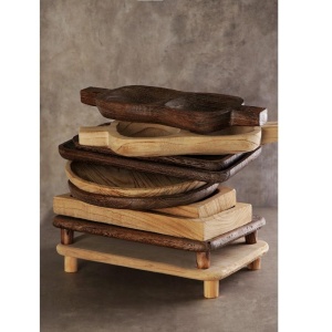 Platou servire lemn Paulownia 38 x 25.5 cm - Img 2