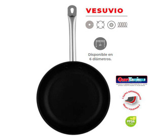 Tigaie inox antiaderenta Vesuvio 32 cm - Img 2