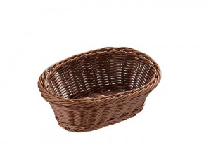Cos oval paine maro Economic 23 x 18 cm