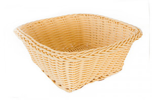 Cos paine patrat bej Natural 17 x 17 cm