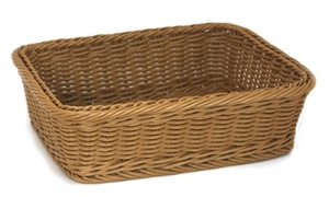 Cos paine rectangular maro 32.5 x 26.5 x H 10 cm - 4071