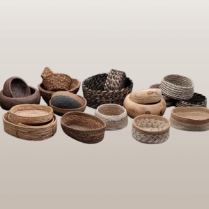Cos paine rotund Jute bej - maro 21 cm - GAS119 - Img 2