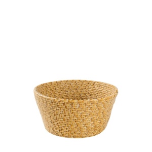 Cos paine rotund Rattan Beige 18 cm - Sul108