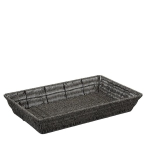 Cos rectangular GN 1 / 21Rattan Grey 53 x x32.5 cm - KOD 219