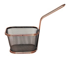 Cos servire rectangular Antique Copper 11 x 13 x h 8.5 cm