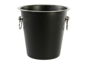 Frapieră șampanie , vin , cu 2 inele Cosy&Trendy Black 21 x (H) 21 cm