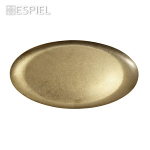 Platou oval inox Snow Gold 22 x 12 cm - FEV221 - Img 2