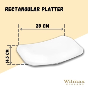 Platou rectangular Fine White 20 x 14.5 cm 992651 - Img 3