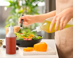 Sticla transparenta polietilena pentru ulei / otet 500 ml - Img 2