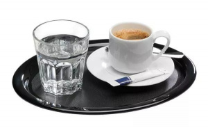 Tava servire melamina ovala APS Kaffeehaus 21.5 x 28.5 cm - Img 2
