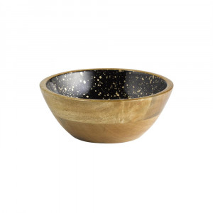 Bol lemn Mango Gold 20 cm