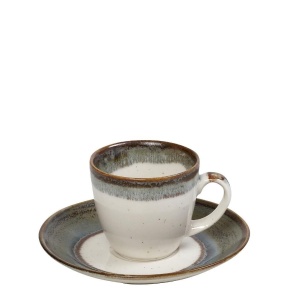 Ceasca + farfurie cafea Essentials Green 90 ml - OWP101K6