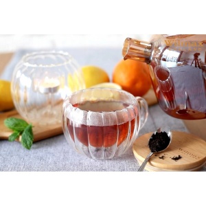 Ceasca sticla termorezistenta cu pereti dubli 300 ml- 888411 - Img 2