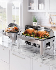 Chafing dish cu capac rolltop inox Chafer 9 litri - Img 2