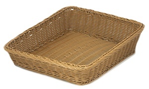 Cos paine rectangular maro 44 x 34.5 x H 6 cm - 4069