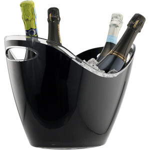 Frapiera sampanie , vin , 4 sticle APS Black 35 x 25 x (H)26 cm - Img 3