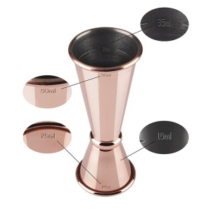 Masura bar dubla inox Copper 25 / 50 ml - 93165 - Img 3