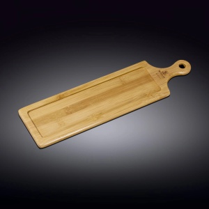 Platou lemn servire cu maner Wilmax England 39.5 x 11 cm 771008