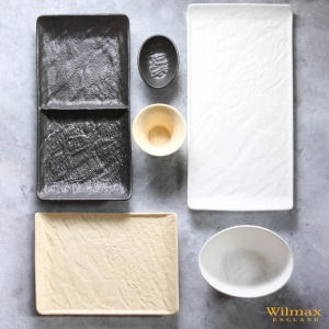 Platou rectangular cu 2 compartimente Slate Stone 27 x 13 cm - 661135 - Img 6