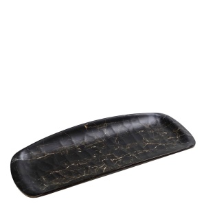 Platou rectangular melamina Hybrid Black 40.5 x 16.5 cm - HWM785K36