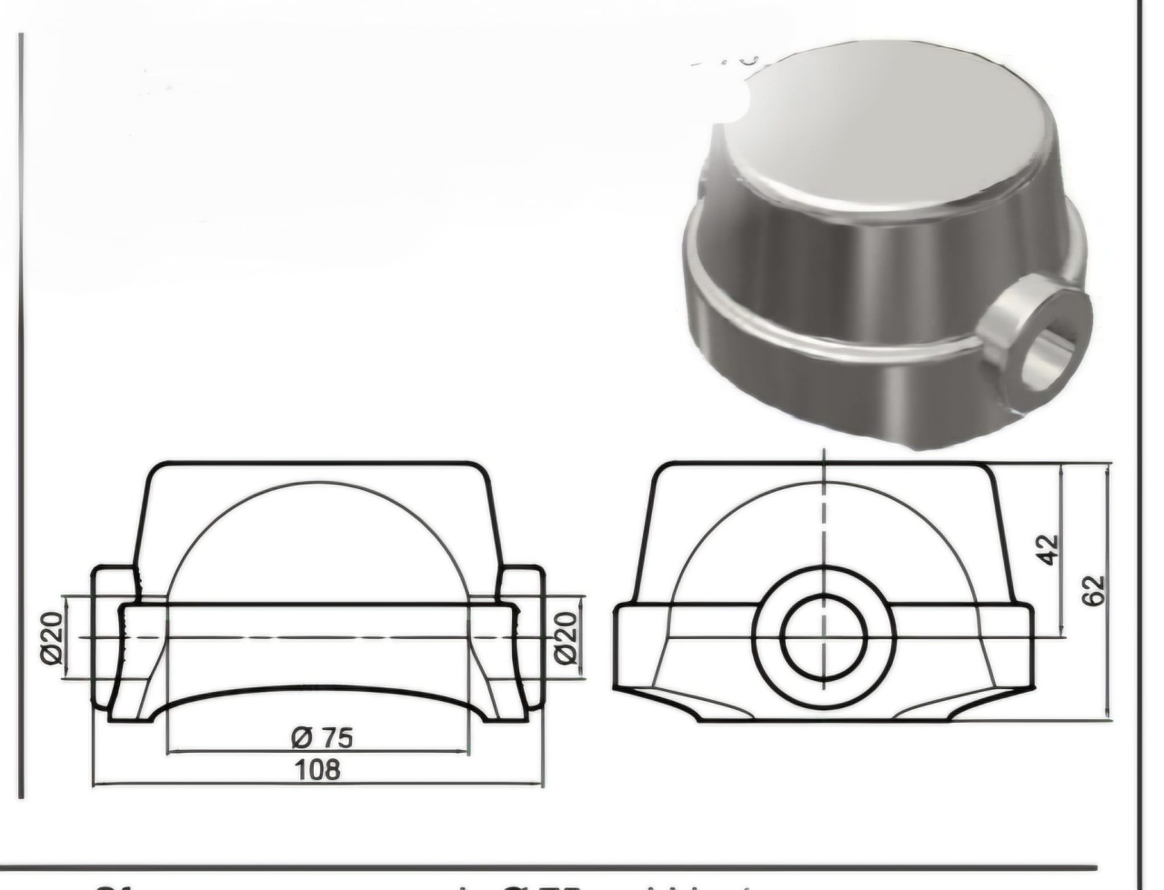 Manfrotto MVT535HH - Cappello In Alluminio Per Riprese A Livello Del Suolo, Supporta 20kg, Sfera 75-60mm - 4