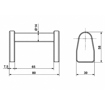 Clema inchizator automat oblon spate - schita