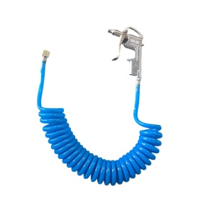 Pistol de suflat cu furtun spiralat