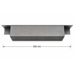 350 Profil terminal oblon metalic