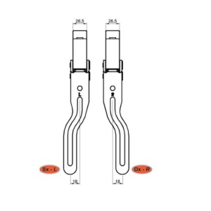 Inchizator dubla deschidere lateral-spate dreapta