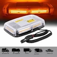 Lampa girofar Led, 36 W, 12-24W, lumina galbena, stroboscop, mufa bricheta