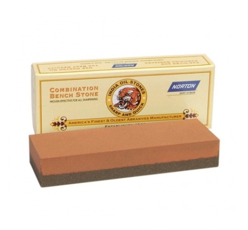 Piatra de ascutire pe ulei, Coarse/Fine India IB20, Norton