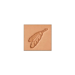 Cap de stanta de embosare 3D Craftool, model doua pene (Two Feather) - Tandy Leather 8600-00