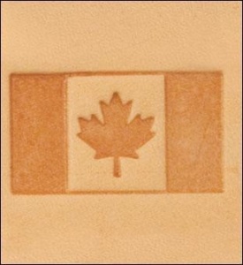 Cap de stanta de embosare 3D Craftool, model steag canadian (Canadian Flag) - Tandy Leather 8576-00 - Img 2