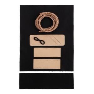 Kit geanta crossbody Madison din piele Tandy Leather, cu snur impletit - imagine 8