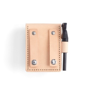 Kit husa amnar Explorer din piele Tandy Leather, cu amnar si cutie metalica - imagine 5