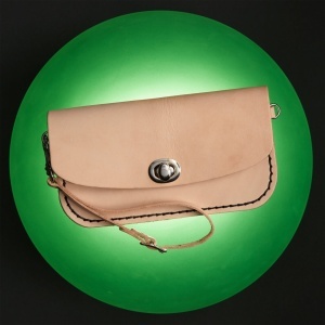 Kit plic Isabella din piele vegetala Tandy Leather, cu bareta de mana - imagine 7