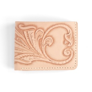 Kit portofel bi-pliat Dillon din piele Tandy Leather, 8,9 x 12 x 2,5 cm - imagine 4