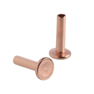 Nituri tubulare cupru, tija 14 mm, set 100 buc - Tandy Leather 1294-50 - imagine 4