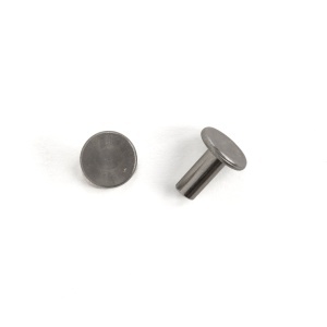 Nituri tubulare negru lucios sau inox, set 100 buc - Tandy Leather - imagine 3